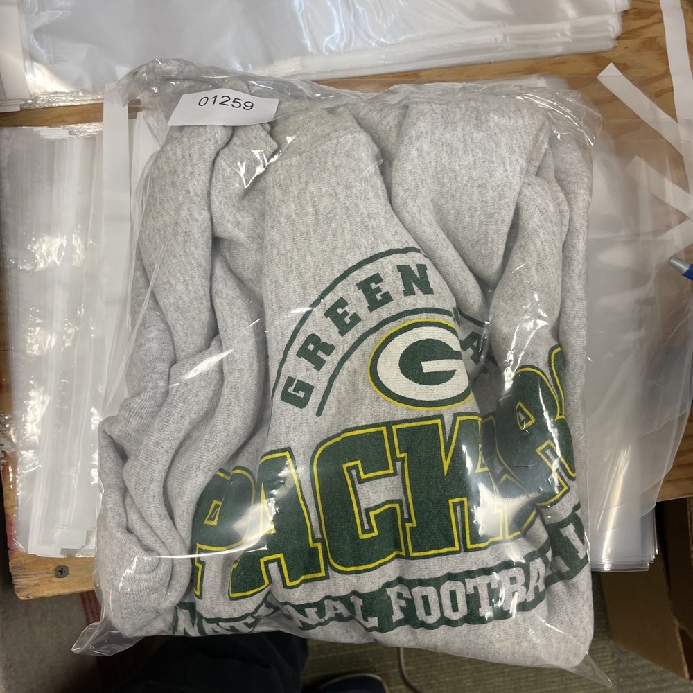 vintage Green Bay Packers sweatshirt mens 2xl gray 1990s NFL LeeSports - Picture 9 of 9